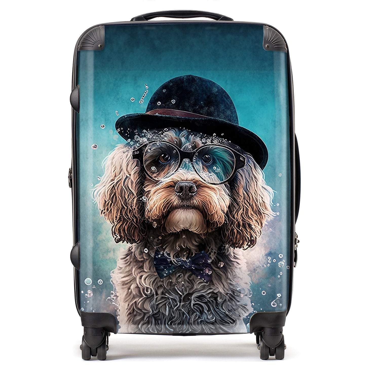 Cockapoo Dog Splashart Suitcase