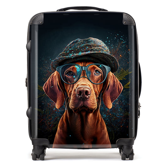 Hungarian Vizsla Dog Splashart Suitcase
