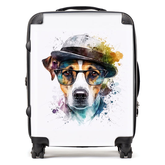 Jack Russell Dog Splashart Suitcase