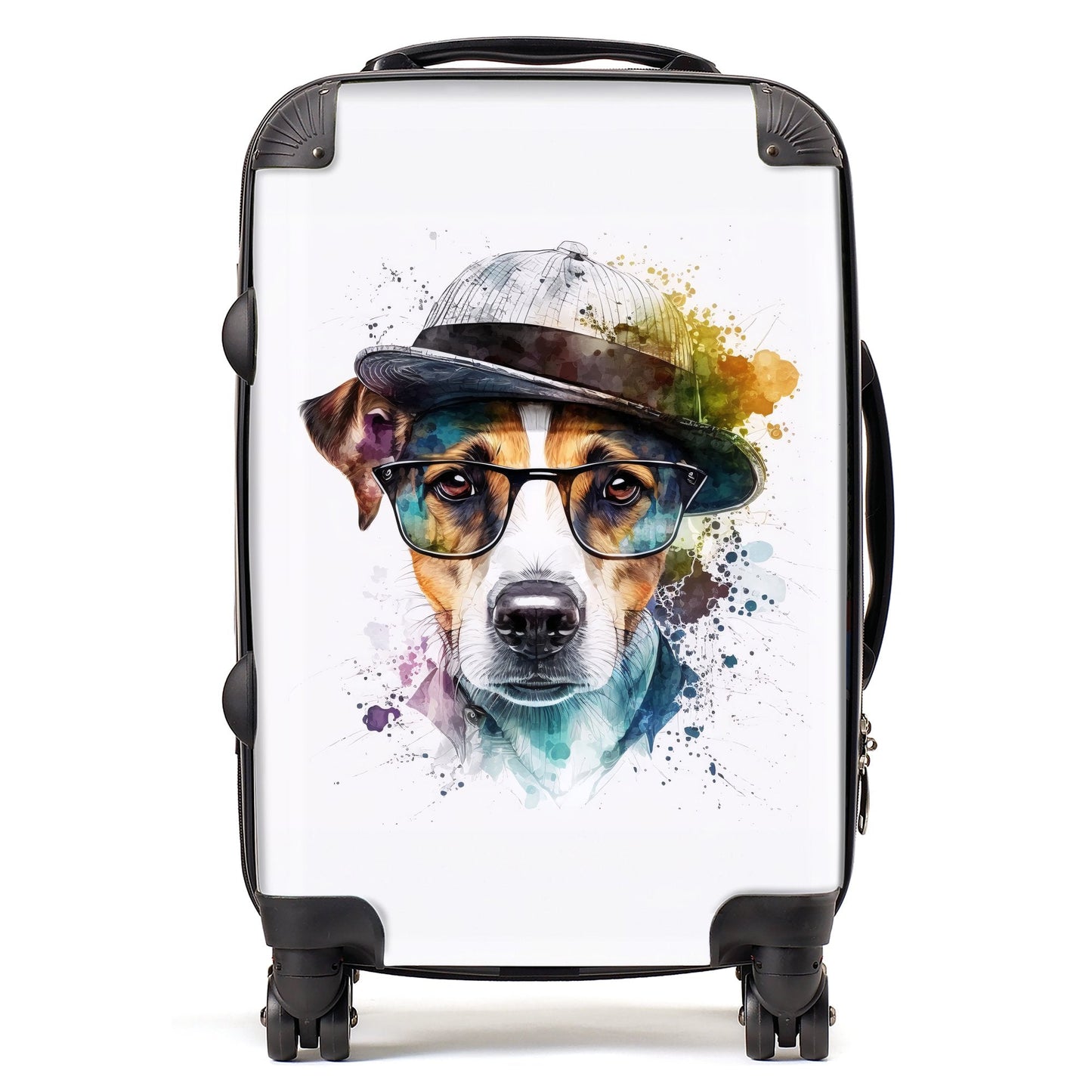 Jack Russell Dog Splashart Suitcase