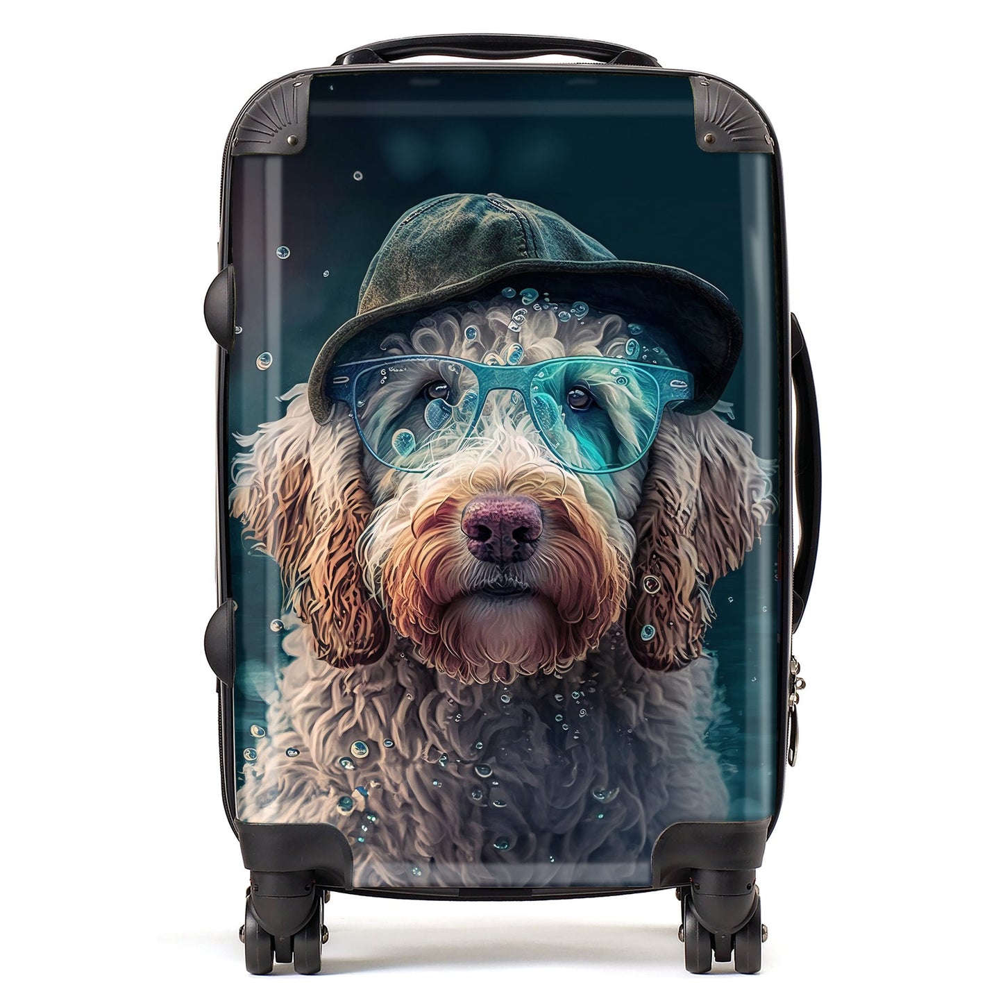 Labradoodle Dog Splashart Suitcase