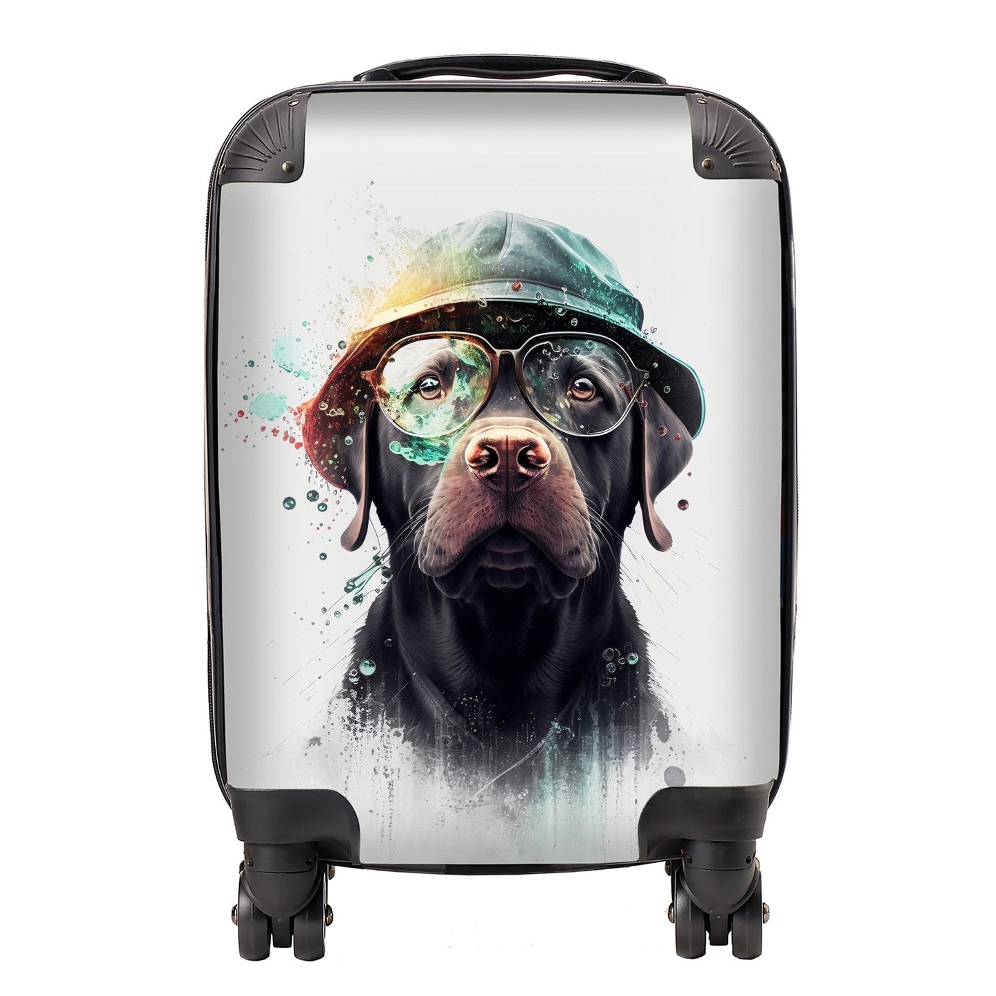 Labrador Retriever Dog Splashart Suitcase