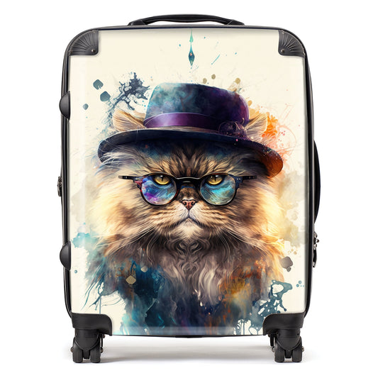 Persian Cat Splashart Suitcase