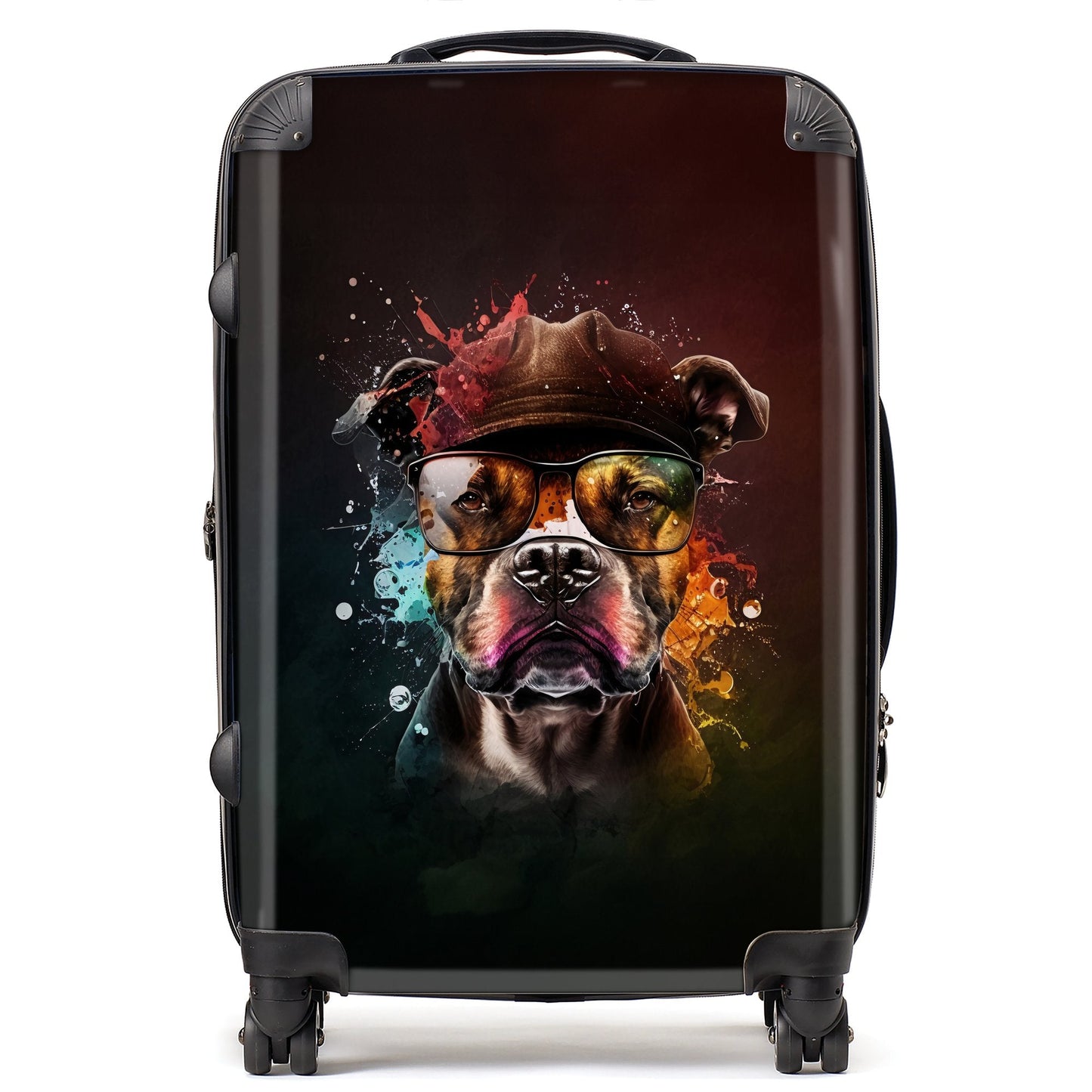 Staffordshire Bull Terrier Dog Splashart Suitcase
