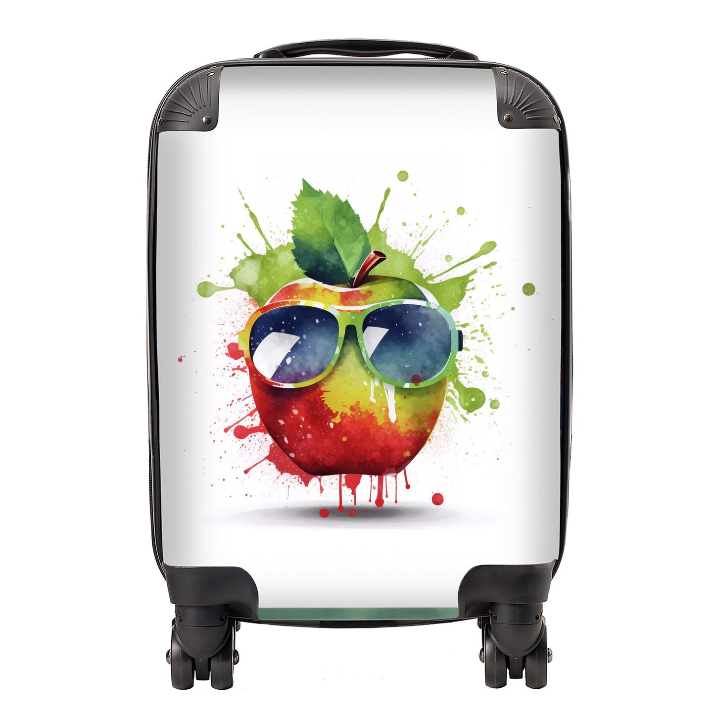 Apple In Glasses Splashart Suitcase