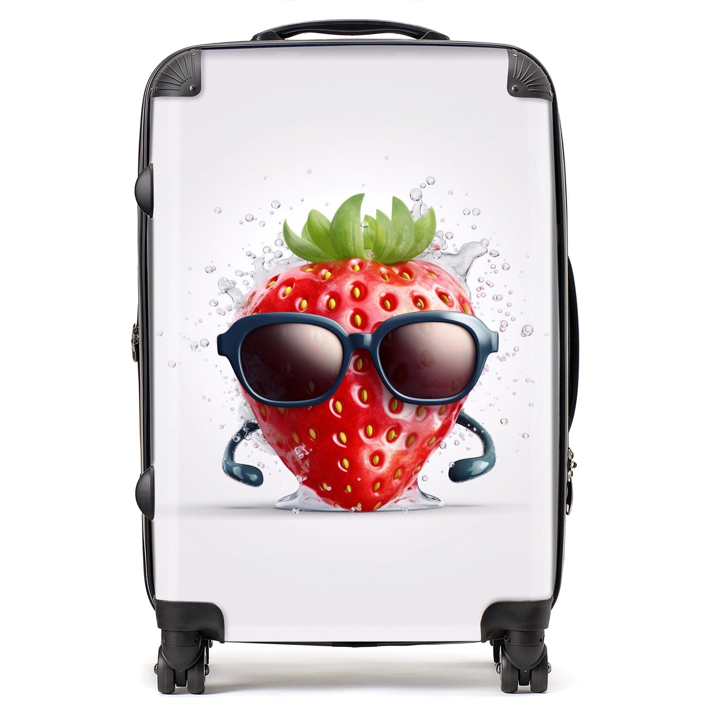 Strawberry In Glasses Suitcase