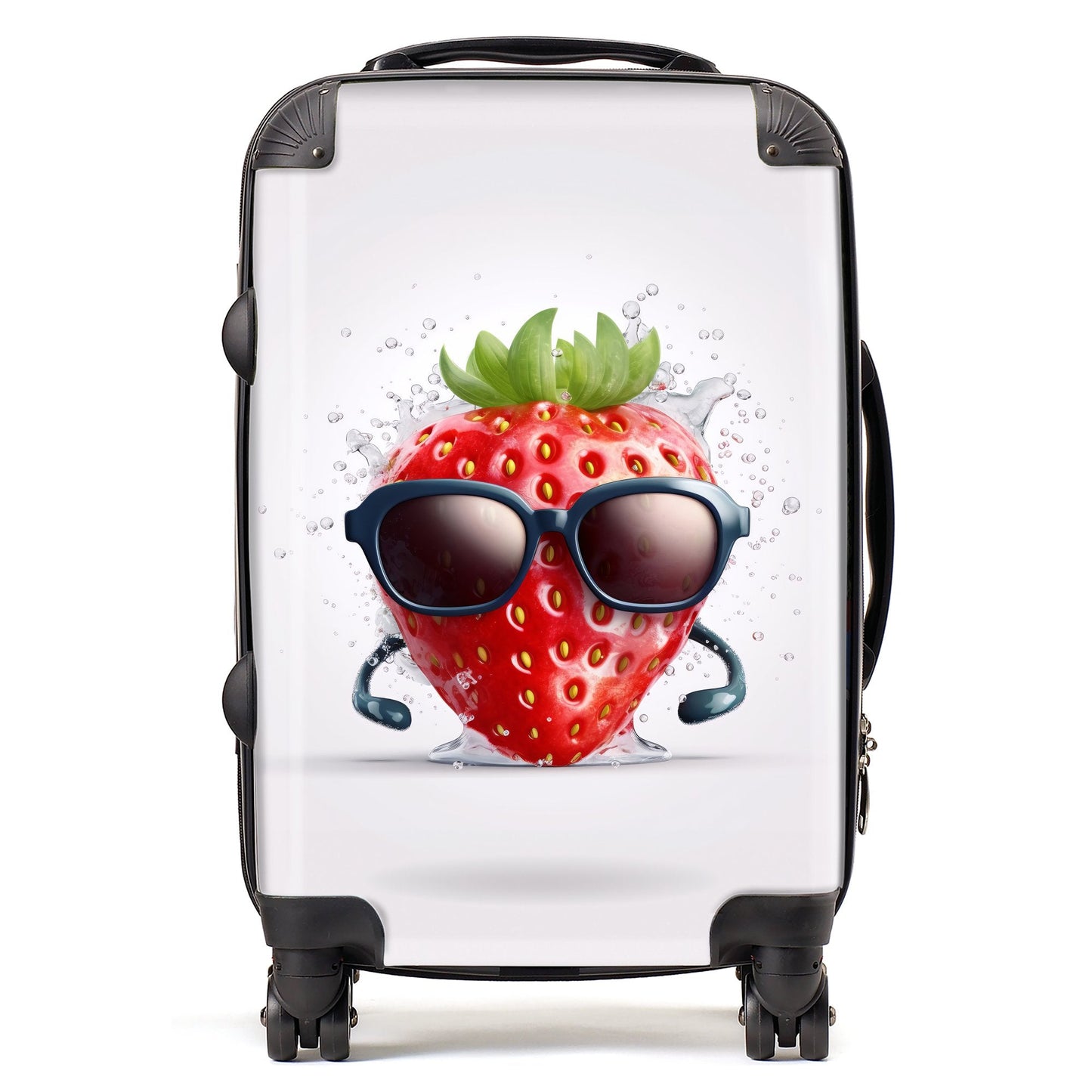 Strawberry In Glasses Suitcase