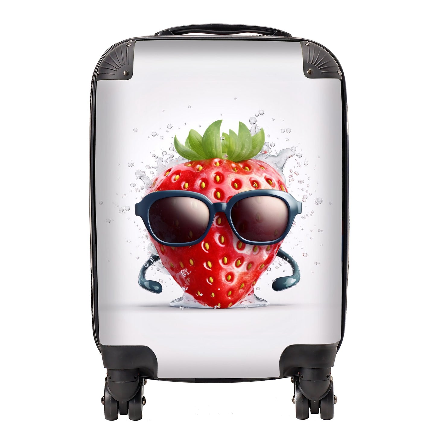 Strawberry In Glasses Suitcase