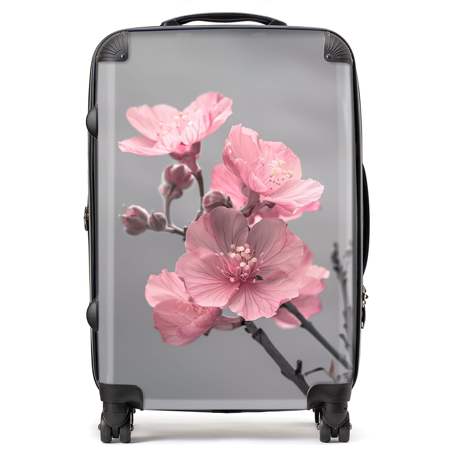 Delicate Pink Flowers Suitcase