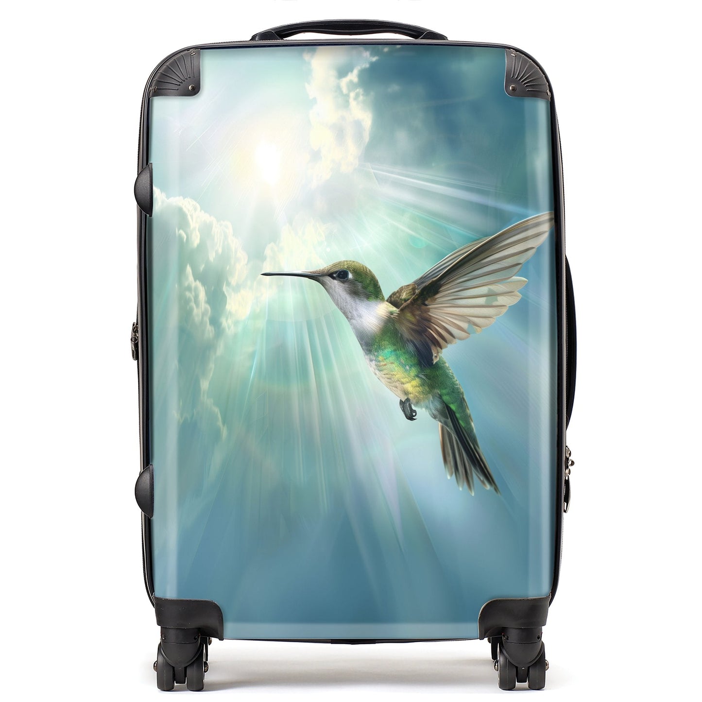 Hummingbird In A Beautiful Sky Suitcase